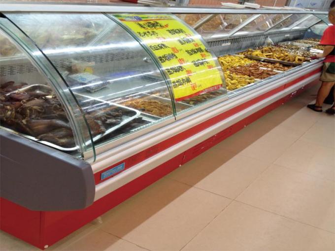 Ανεξάρτητο ψυγείο επίδειξης Deli τροφίμων, αντίθετος οπίσθιος μετρητής επίδειξης κρέατος