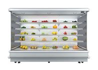 Ανοικτό ψυγείο 4 στρώματα 3000mm Multideck ανοξείδωτου με την κουρτίνα αέρα