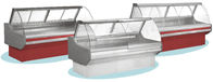 Καταστημάτων αντίθετο CE ROHS ψυγείων επίδειξης κρέατος παγετού ελεύθερο με το κυρτό γυαλί