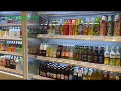 Μικρό Μίνι Πολυόροφο Ανοιχτό Ψυγείο Βιτρίνα Σούπερ Μάρκετ Τύπου Plug In Και Remote