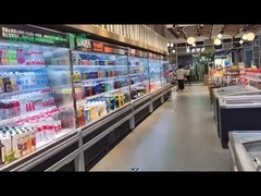 Άσπρο ανεξάρτητο ανοικτό ψυγείο επίδειξης για τα ποτά/γάλα 2m μεγάλη περιεκτικότητα