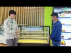 Μπροστινός ανοικτός ψυκτήρας επίδειξης κέικ γυαλιού μόνος - περιέχετε