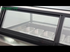 Προθήκη gelato ψυκτήρων επίδειξης παγωτού