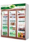 Λιανικό εμπορικό ψυγείο επίδειξης ποτών με 3 πόρτες γυαλιού