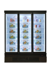 Εμπορικός όρθιος ψυκτήρας ψυγείων επίδειξης υπεραγορών γρήγορου παγώματος για τα παγωμένα τρόφιμα