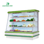 Ανοικτό ψυγείο πράσινου &amp; Multideck υγείας όρθιο κάθετο για το γάλα στην υπεραγορά
