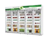 Άσπρη μεγάλη εμπορική πόρτα γυαλιού ψυγείων συμπιεστών Danfoss για το δοχείο ψύξης ποτών