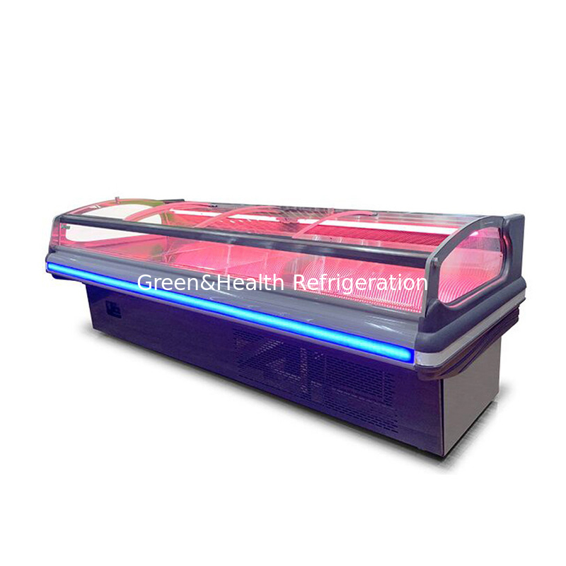 Ανοιχτός τύπος Self Service Counter Frozen Display Product Freezer for Meat Fish