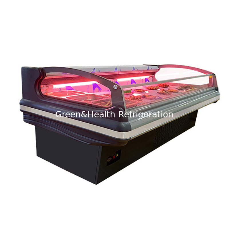 Ανοιχτός τύπος Self Service Counter Frozen Display Product Freezer for Meat Fish