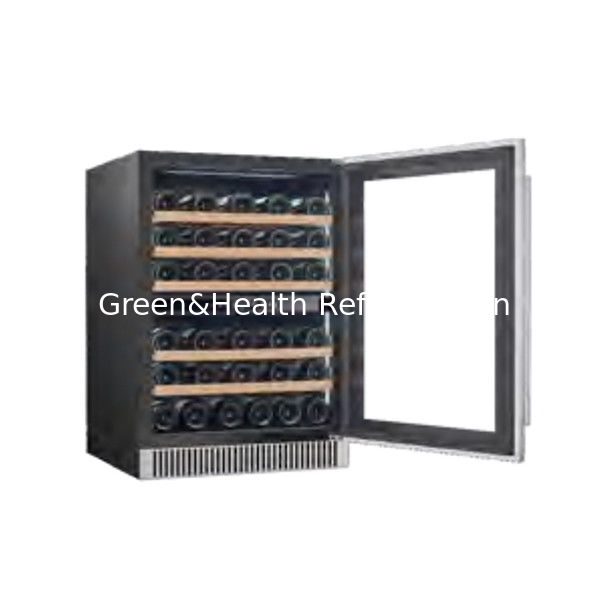 Πιστοποιητικό ETL εξοικονόμηση χώρου διπλής ζώνης ψυγείο από ανοξείδωτο χάλυβα για αποθήκευση κρασιού και μπύρας