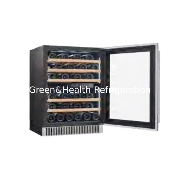 Πιστοποιητικό ETL εξοικονόμηση χώρου διπλής ζώνης ψυγείο από ανοξείδωτο χάλυβα για αποθήκευση κρασιού και μπύρας