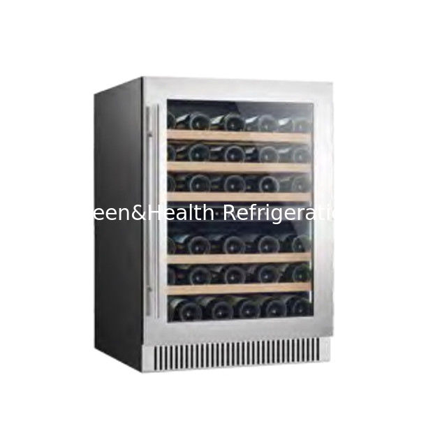 Πιστοποιητικό ETL εξοικονόμηση χώρου διπλής ζώνης ψυγείο από ανοξείδωτο χάλυβα για αποθήκευση κρασιού και μπύρας