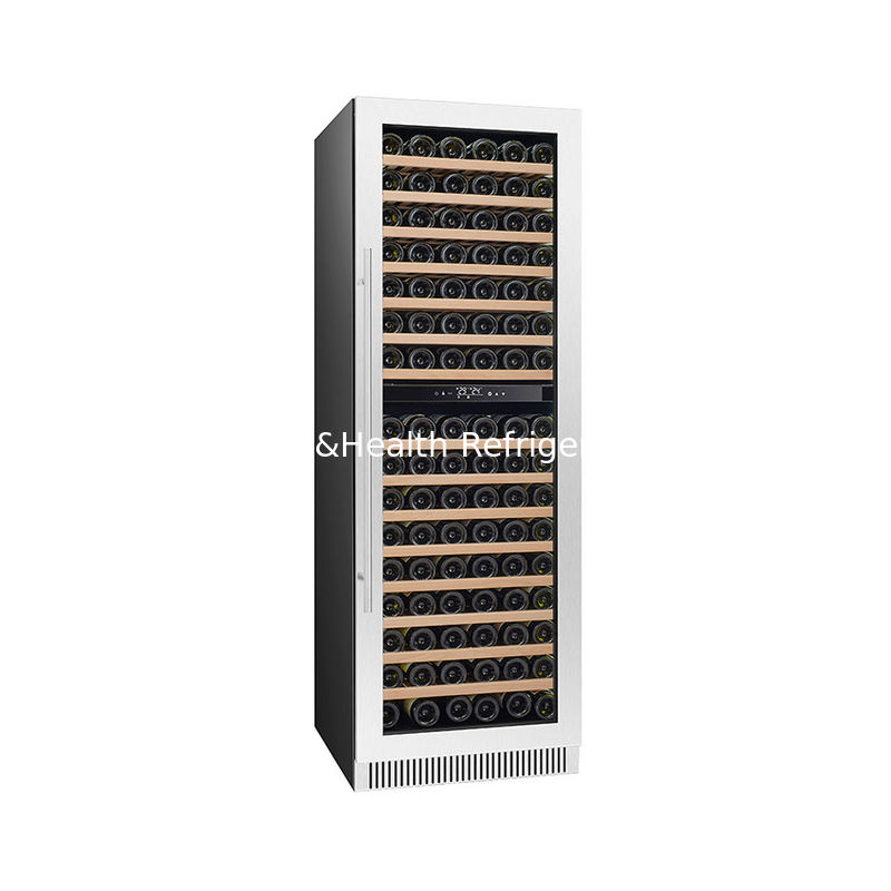 Πιστοποιητικό ETL Προσαρμόσιμο 185 μπουκάλια 445L ψυγείο εμφάνισης κρασιού με 110V 220V 50HZ 60HZ