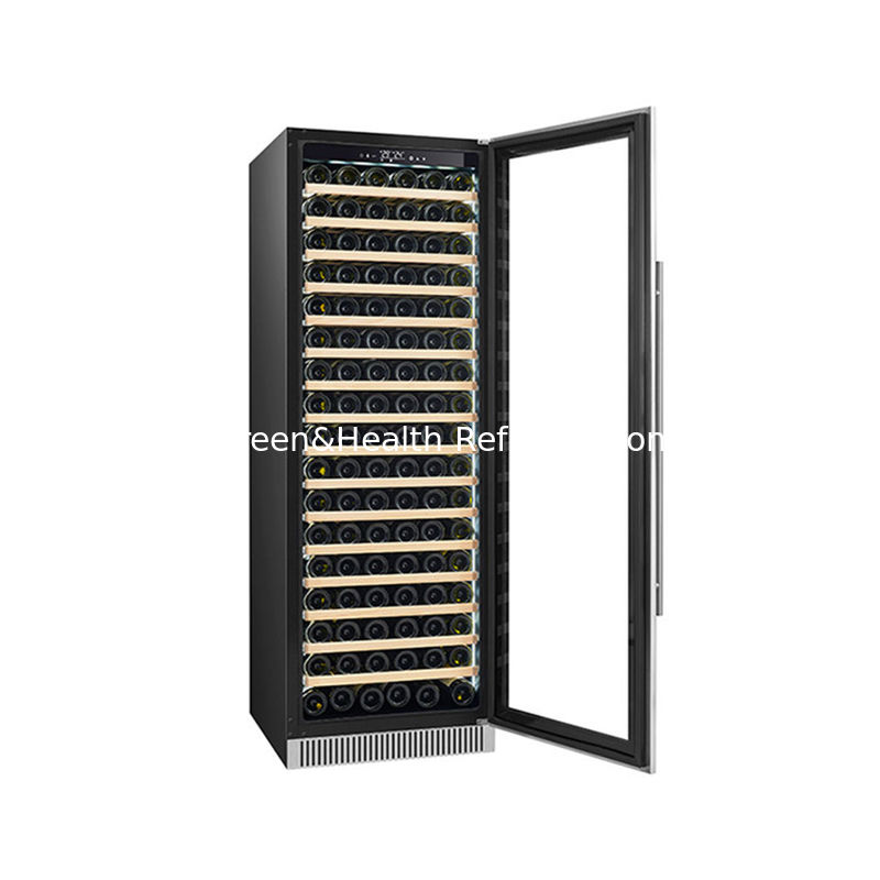 Πιστοποιητικό ETL Προσαρμόσιμο 185 μπουκάλια 445L ψυγείο εμφάνισης κρασιού με 110V 220V 50HZ 60HZ