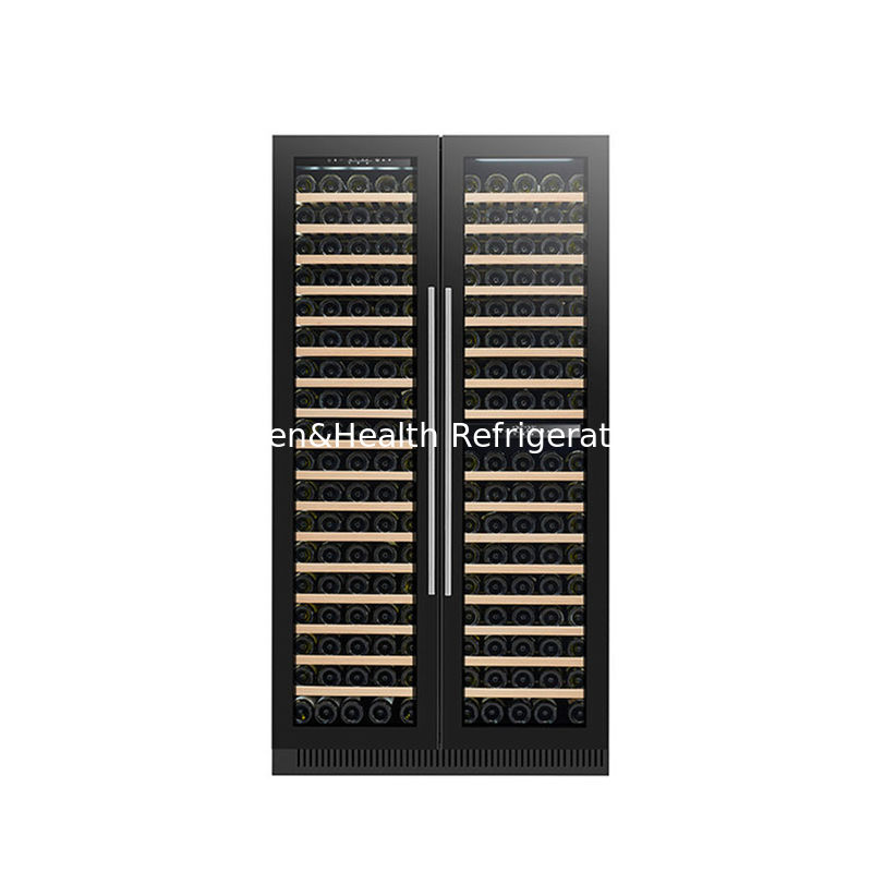 Πιστοποιητικό ETL 185 μπουκάλια Wine Display Cooler Dual Zone Electric Glass Door Model LD-185D
