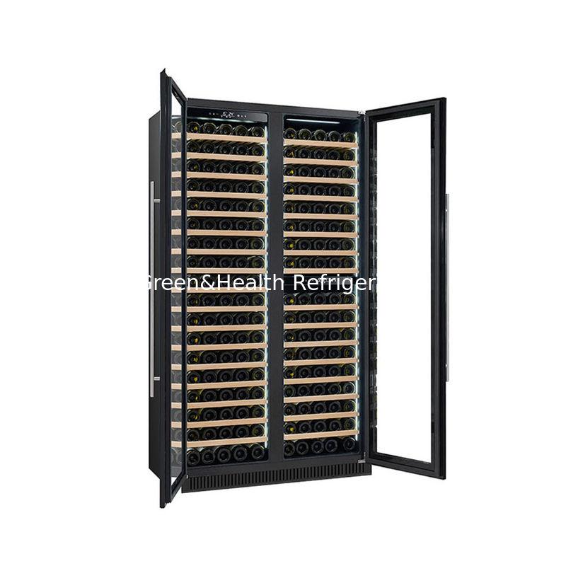 Πιστοποιητικό ETL 185 μπουκάλια Wine Display Cooler Dual Zone Electric Glass Door Model LD-185D