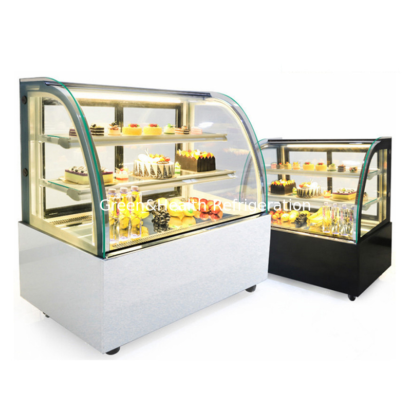 Μαρμάρινη βάση 2 στρώματα Decks Cake Display Freezer για ζαχαροπλαστικά σούσι φίδι Display