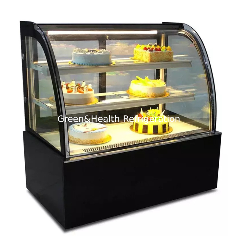 Μαρμάρινη βάση 2 στρώματα Decks Cake Display Freezer για ζαχαροπλαστικά σούσι φίδι Display