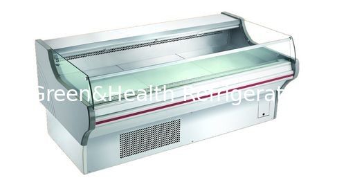 Οριζόντιος καταψύκτης ανοιχτής οθόνης 800L από ανοξείδωτο χάλυβα για επαγγελματική κατάψυξη ψύξης κρέατος