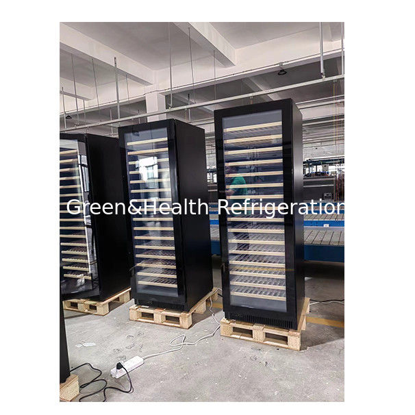 Πιστοποιητικό ETL Μία/Δύο πόρτες Πλατεία από ξύλο από πανύλο Πύλη από γυαλί Ψυγείο αποθήκευσης κόκκινου κρασιού