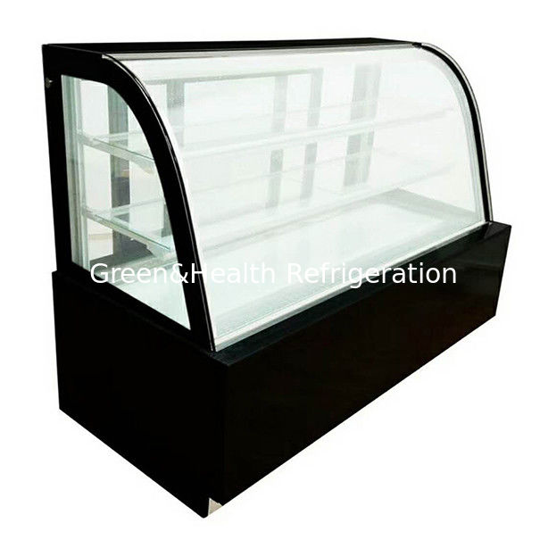 Κουκουπό γυαλί από ανοξείδωτο χάλυβα ψυγείο με πολλαπλά ράφια για εμπορική χρήση