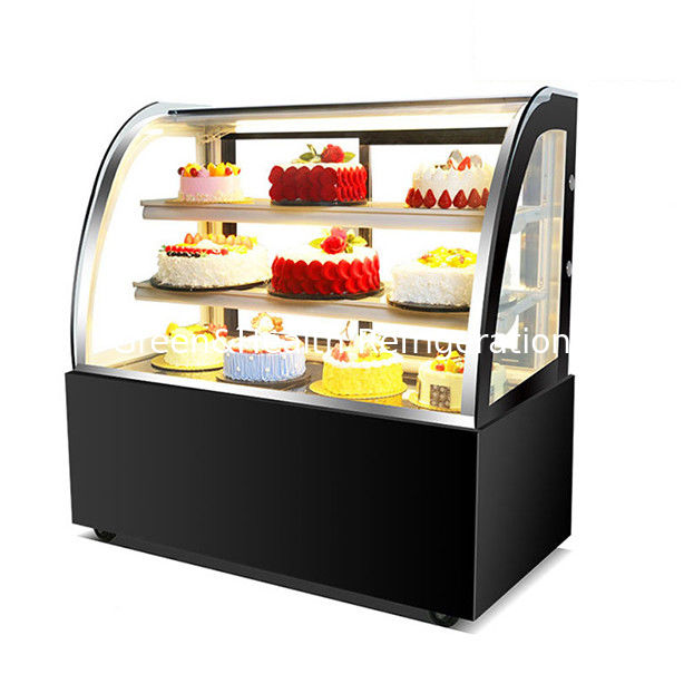 Κουκουπό γυαλί από ανοξείδωτο χάλυβα ψυγείο με πολλαπλά ράφια για εμπορική χρήση