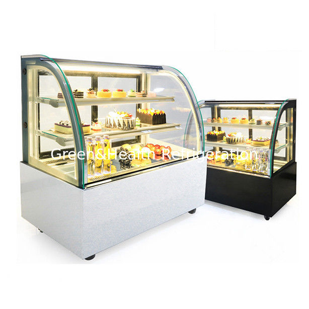 Κουκουπό γυαλί από ανοξείδωτο χάλυβα ψυγείο με πολλαπλά ράφια για εμπορική χρήση