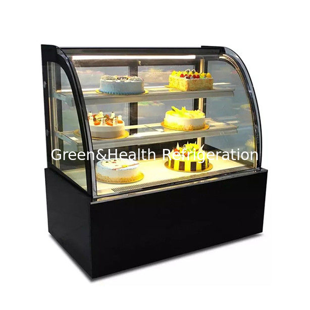 Κουκουπό γυαλί από ανοξείδωτο χάλυβα ψυγείο με πολλαπλά ράφια για εμπορική χρήση