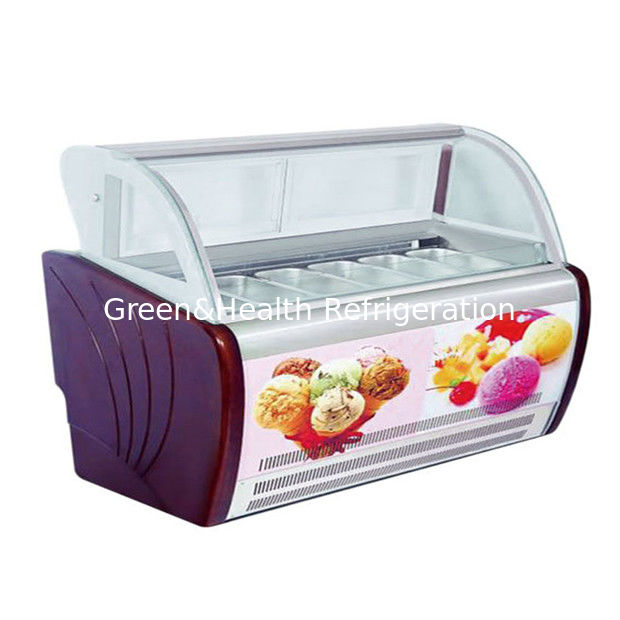 Εμπορικός ψυγείο με θερμοστάτη ρυθμιζόμενη κατσαρόλα από ανοξείδωτο χάλυβα και ψυκτικό R404a