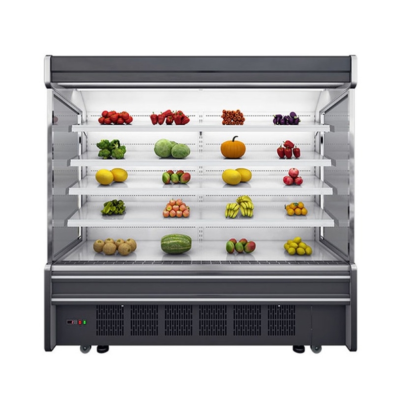 Εμπορικός ανοιχτός ψυγείο βιτρίνα Plug-In τύπου Multideck Display ψυγείο για λαχανικά και ποτά