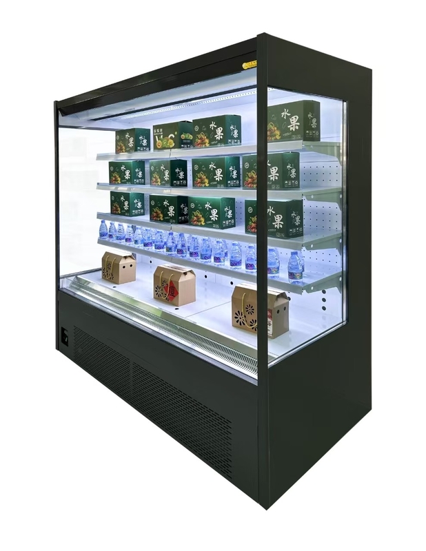 Εμπορικός ανοιχτός ψυγείο βιτρίνα Plug-In τύπου Multideck Display ψυγείο για λαχανικά και ποτά