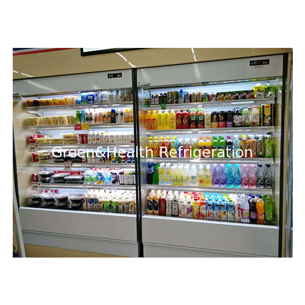 Μικρό κατάστημα βοηθημάτων Πέντε στρώματα ράφι Αποθήκευση φρούτων Εμφάνιση Μικρό ανοιχτό ψυγείο