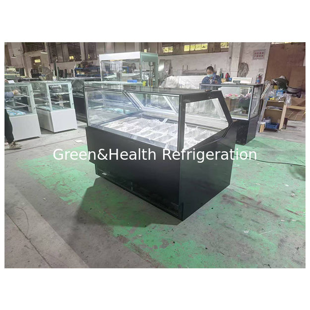 Τα καταστήματα/σούπερ μάρκετ παγωτού χρησιμοποιούν ψύξη αποθήκευσης για την προβολή παγωτού Ψυγεία βιτρίνας