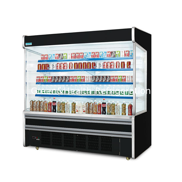 Πολυχρωματική προσαρμοσμένη δεξιά γωνία ανοιχτή αποθήκευση ψυγείο για αγαθά