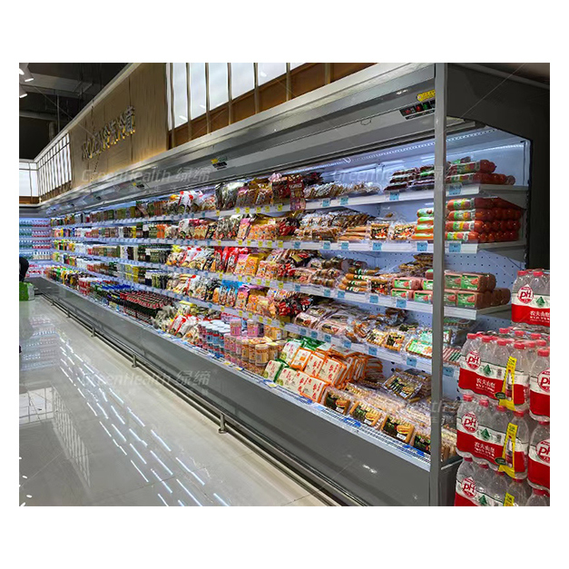 Ψυγεία ανοιχτού τύπου με δεξιά γωνία με πολλά ράφια προς πώληση