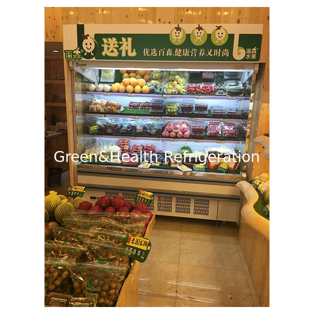 Εμπορικός Ενσωματωμένος Συμπιεστής Πολλαπλών Ράφια Ψυγείο Ανοιχτού Τύπου