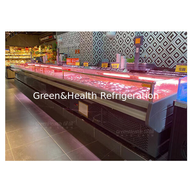 Ενσωματωμένο Εισαγόμενο Συμπιεστή Εργοστασιακών Πωλήσεων Απευθείας Ημιανοιχτό Κατεψυγμένο Ψυγείο Φρέσκου Κρέατος