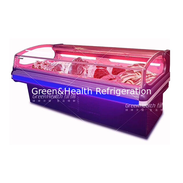 European Style Fashionable High-End External Unit Fresh Meat Storage Display Refrigerated Freezer
