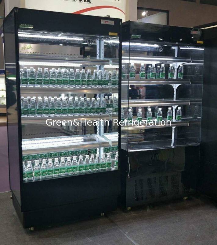 Διευθετήσιμο ανοικτό ψυγείο Multideck καταστημάτων ραφιών με το συμπιεστή DANFOSS R404a/R134
