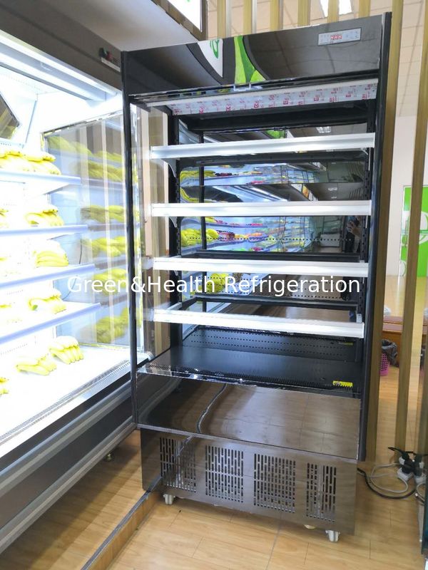 780W Πολλαπλό κατάστρωμα Ανοιχτό 1,25m Πολλαπλό κατάστρωμα Ποτά Εστιατόριο τροφίμων Καφέ Εμφάνιση ψυγείο