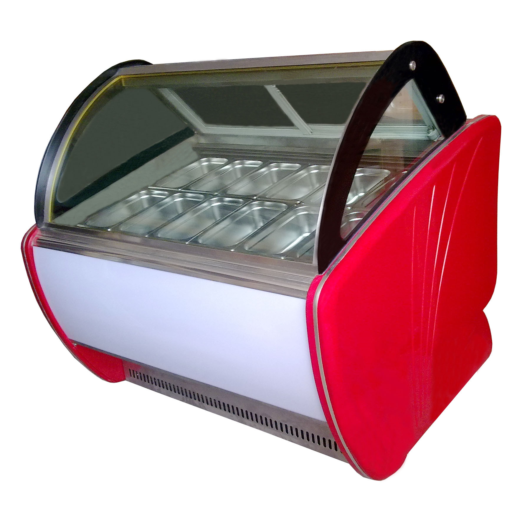 Ψυγεία επίδειξης παγωτού εξοικονόμησης ενέργειας με 20 τηγάνια -22 - 18 °C OEM