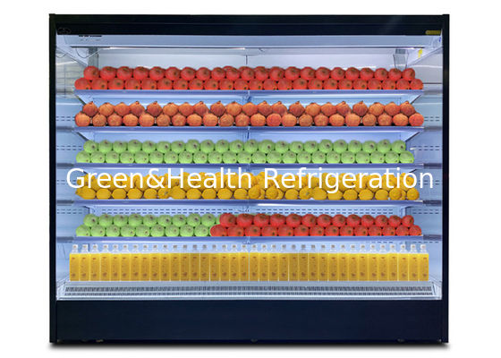 Απομακρυσμένο σύστημα δεξιάς γωνίας εμπορικό ανοιχτό μπροστινό ψυγείο πολλαπλών οθονών