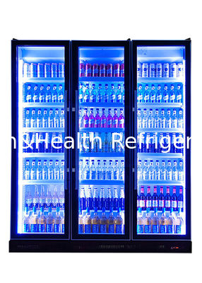 3 ψυγείο ενεργειακών κρύο ποτών ψυγείων φραγμών συνήθειας πολυτέλειας γυαλιού πορτών