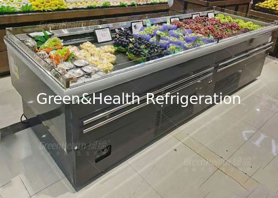 Factory Supply Fruit Shop Ανοιχτή οθόνη Cooler Island Τύπος για εμπορική χρήση