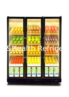 Deluxe Εμφάνιση Fresh Keeping Fruit Vegetable Cold Drink Display Chiller