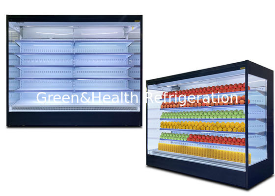 Το αποδοτικό ανοικτό ψυγείο Multideck πτερυγίων αργιλίου σωλήνων χαλκού αυτόματο ξεπαγώνει