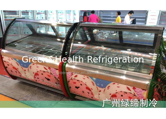 1880W 20 θωρακική προθήκη ψυγείων Popsicle πάγου ψυκτήρων επίδειξης παγωτού τηγανιών