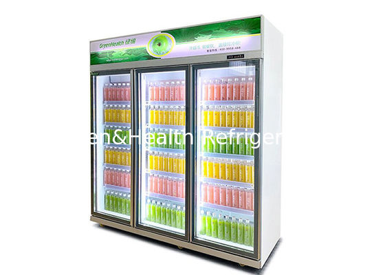 Πολλαπλές πύλες γυάλινο προϋπολογισμό όρθιος ψυγείο ντουλάπι οθόνη θώρακα ψυγείο 738L