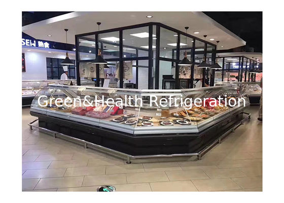 Εμπορική μεγάλη συσκευή εμφάνισης νωπού κρέατος ψυγείο με βαθιά εμφάνιση ψυγείο