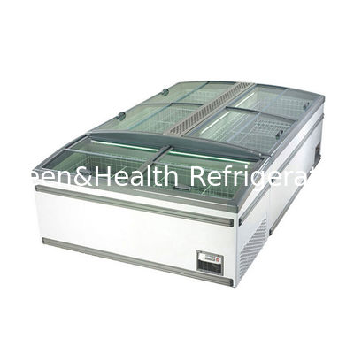 Λευκό χρώμα εμπορικό ψυγείο ψυγείο θώρακα με πλευρική πόρτα για σούπερ μάρκετ
